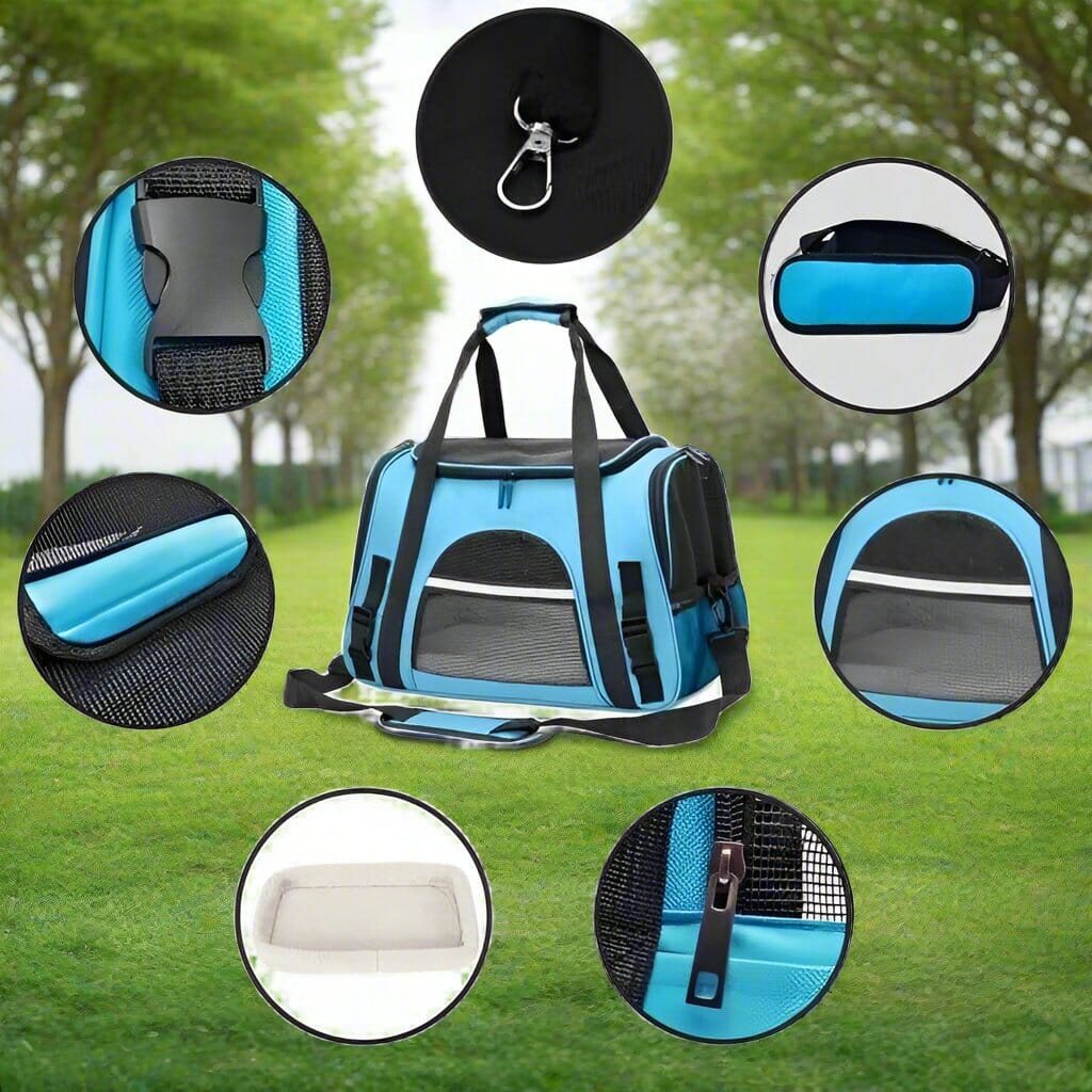 Sac de Transport pour Chien - DogCarrierBag™ - Bleu - Le Bazar de Mélichien
