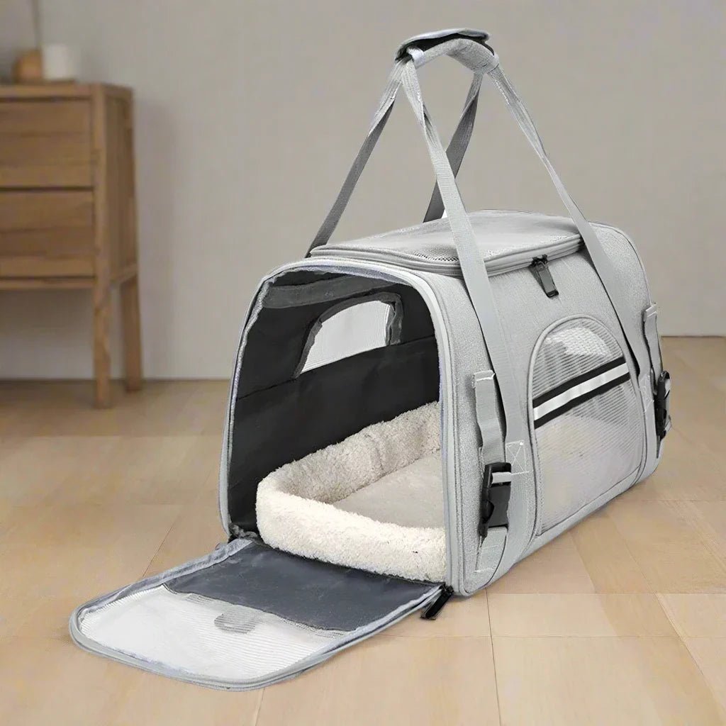 Sac de Transport pour Chien - DogCarrierBag™ - Gris - Le Bazar de Mélichien