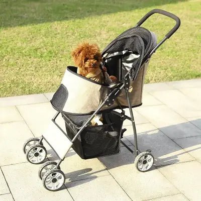 Poussette pour Chien - PetStroller™ - Beige - Le Bazar de Mélichien
