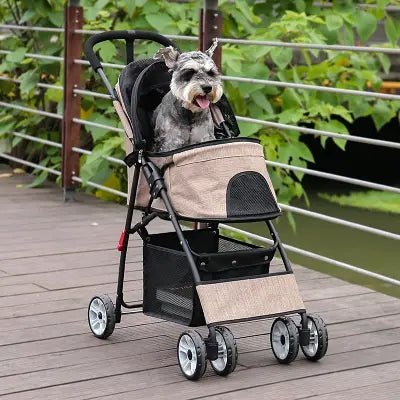 Poussette pour Chien - PetStroller™ - Beige - Le Bazar de Mélichien