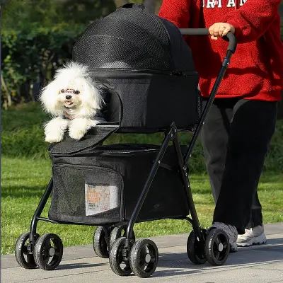 Poussette pour Chien - PetStroller™ - Noir - Le Bazar de Mélichien