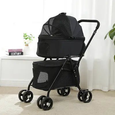 Poussette pour Chien - PetStroller™ - Noir - Le Bazar de Mélichien