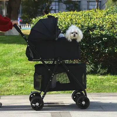 Poussette pour Chien - PetStroller™ - Noir - Le Bazar de Mélichien