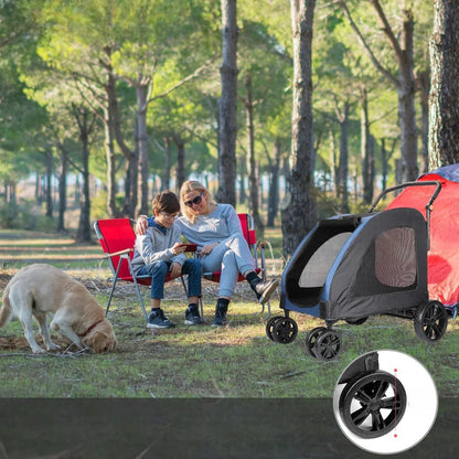 Poussette pour Chien - StrollyPet™ - Bleu - Le Bazar de Mélichien