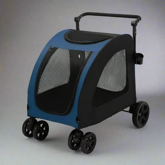 Poussette pour Chien - StrollyPet™ - Bleu - Le Bazar de Mélichien
