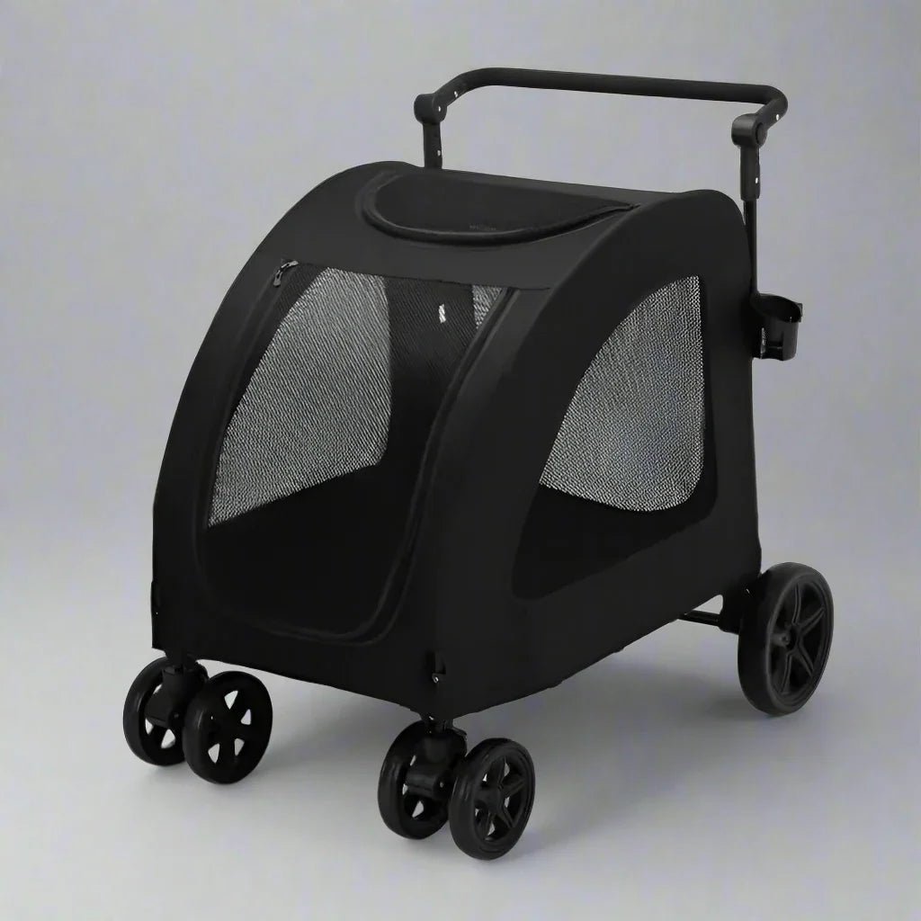 Poussette pour Chien - StrollyPet™ - Noir - Le Bazar de Mélichien