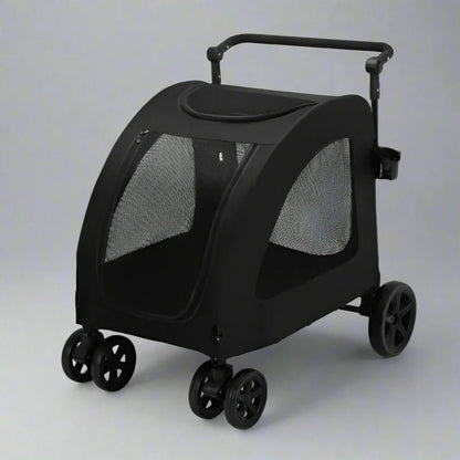 Poussette pour Chien - StrollyPet™ - Noir - Le Bazar de Mélichien