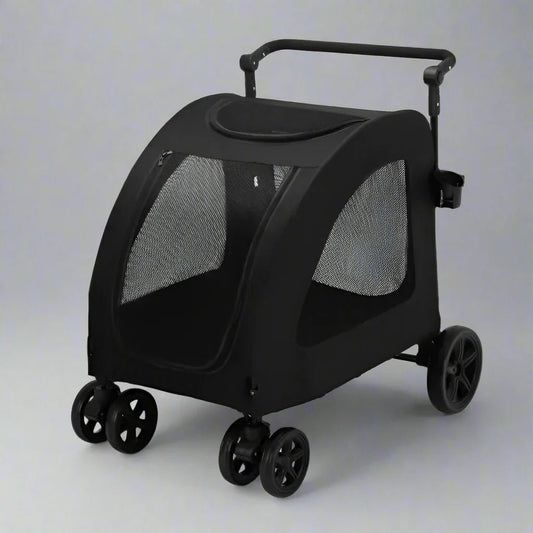 Poussette pour Chien - StrollyPet™ - Noir - Le Bazar de Mélichien