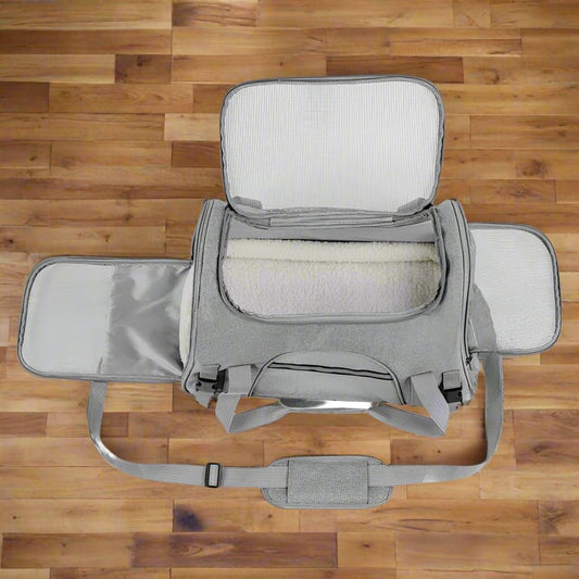 Sac de Transport pour Chien - DogCarrierBag™ - Gris - Le Bazar de Mélichien