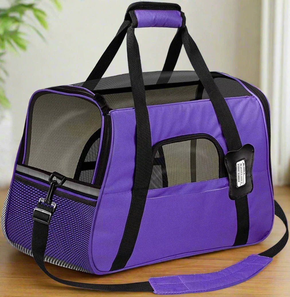 Sac de Transport pour Chien - DogCarrierBag™ - Violet - Le Bazar de Mélichien